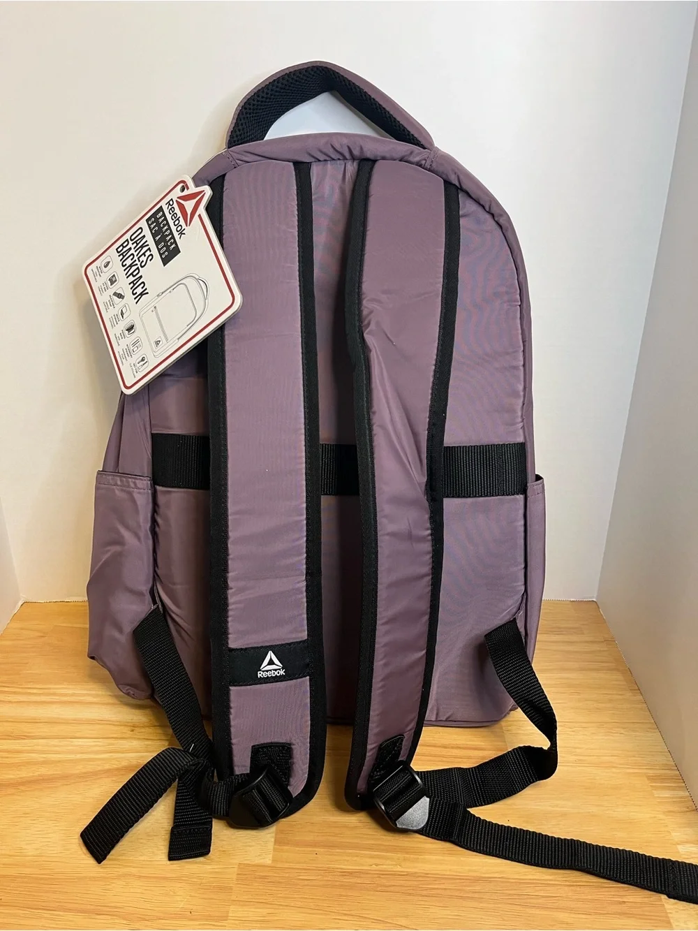 Reebok Men's Dusky Purple Backpack with Black Front Pocket